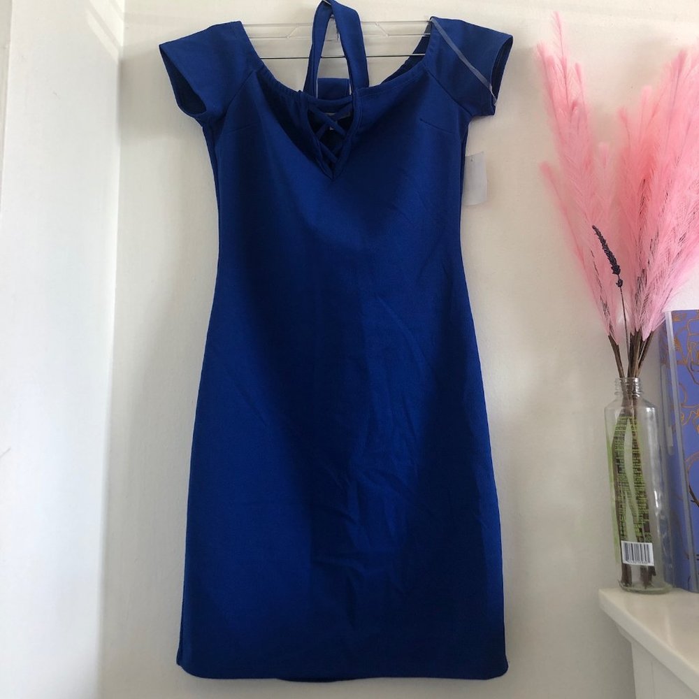 CHARLOTTE RUSSE Blue Midi Dress